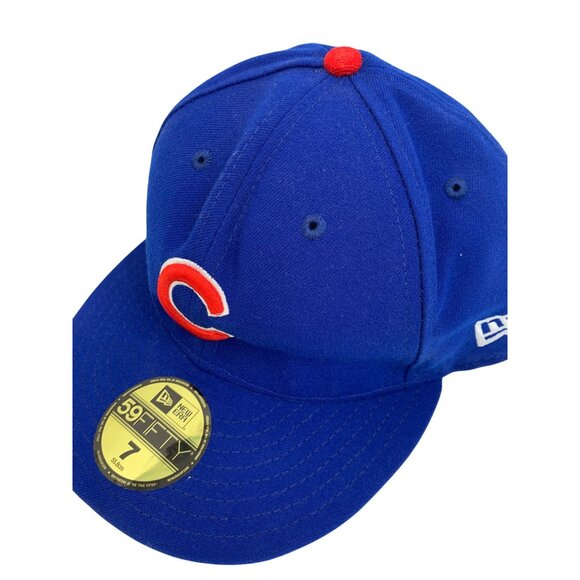 Chicago Cubs New Era 59FIFTY 2016 World Series Cap Size 7 Blue Fitted Hat 8167 - Picture 7 of 13